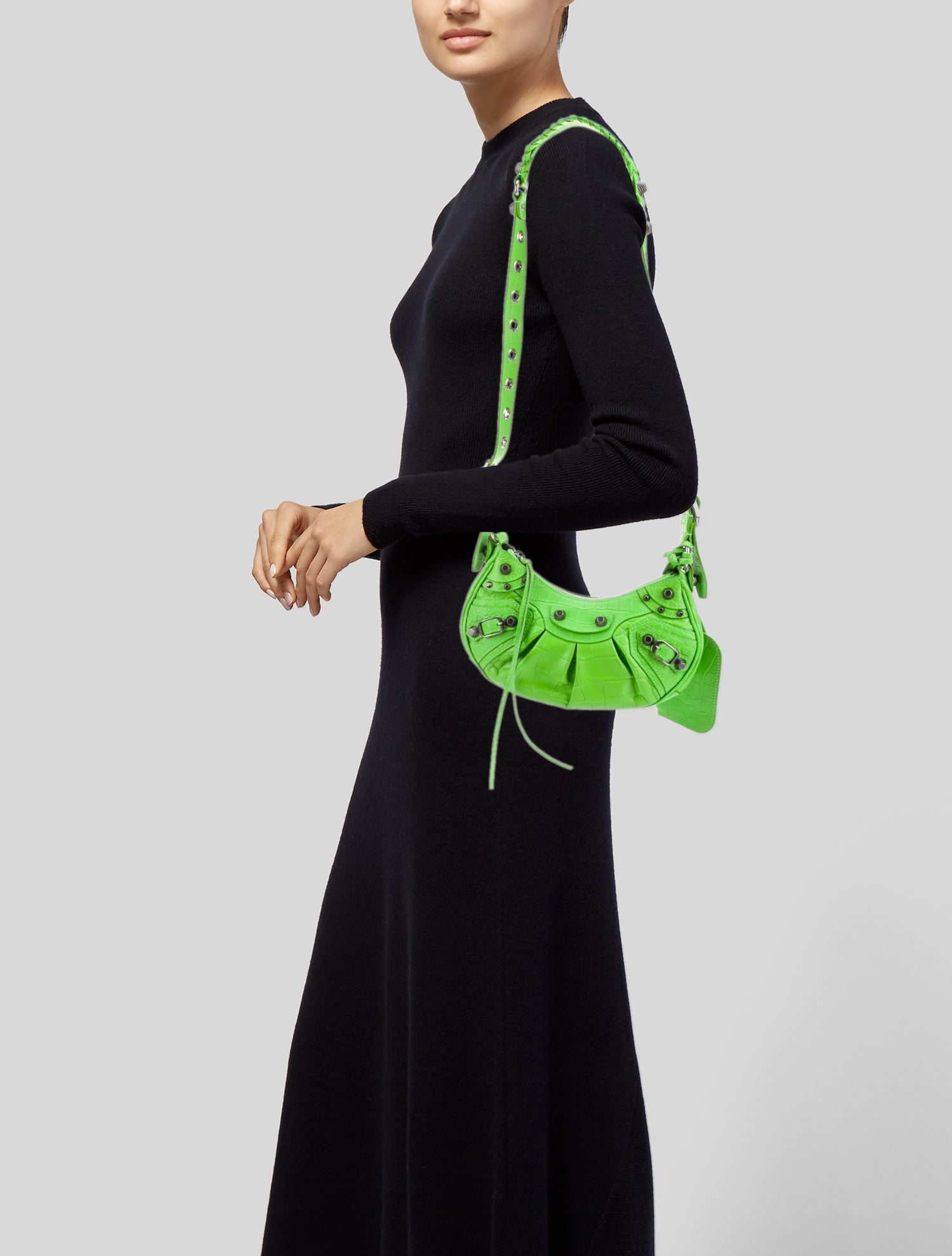 Balenciaga Embossed Leather Le Cagole XS 2022